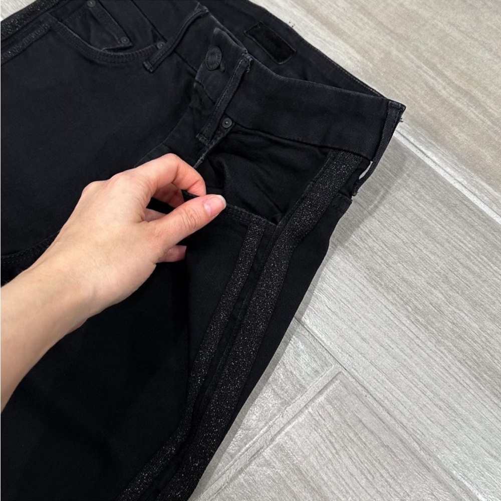 MOTHER HW LOOKER ANKLE FAY WASHED BLACK JEANS, Size 26 Excellent Condition - Picture 6 of 12